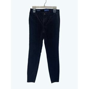 Talbots High Waist Jegging Ankle Corduroy Black Pants 2